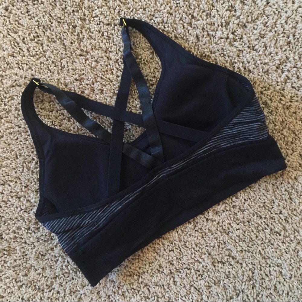 NWOT Puma Sports Bra - Black/Gray - Picture 2 of 2